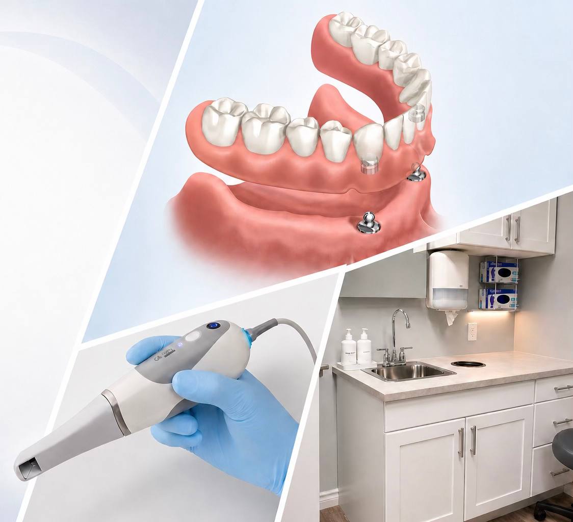 Grimsby Denture Clinic providing complete dentures, partial dentures, and implant retained dentures in Grimsby, Ontario